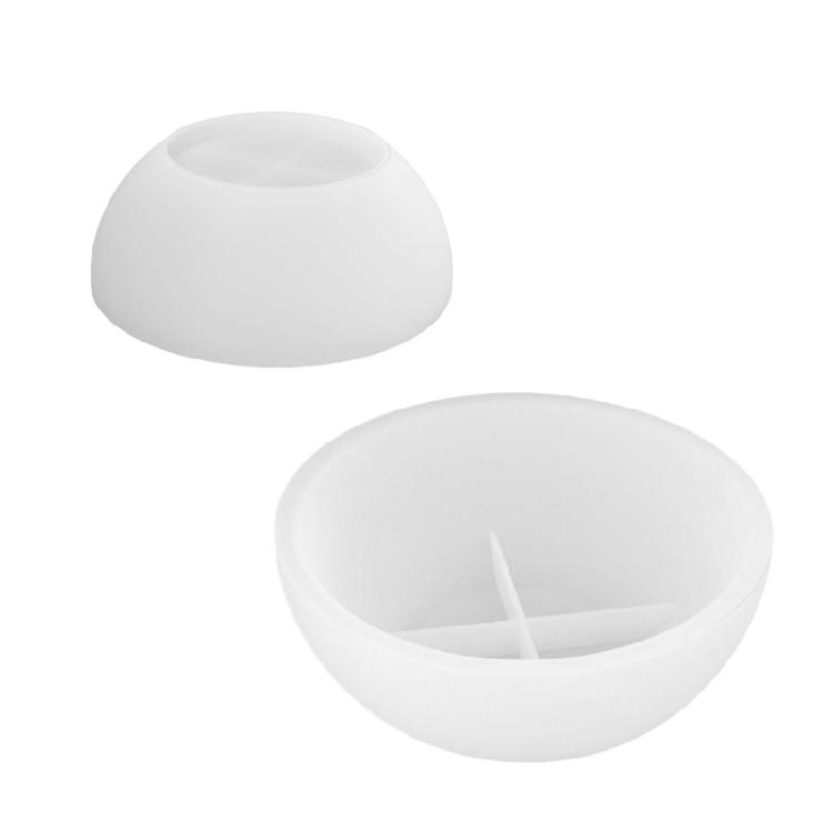 Round Bowl Silicone Molds Easy Demold For Making Candle Container Storage Bowl Flowerpot Home Decoration Resin Casting