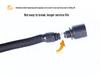 3x Telescopic High-Pressure Water Hose with 8-Function Nozzle for Car Wash and Garden Watering