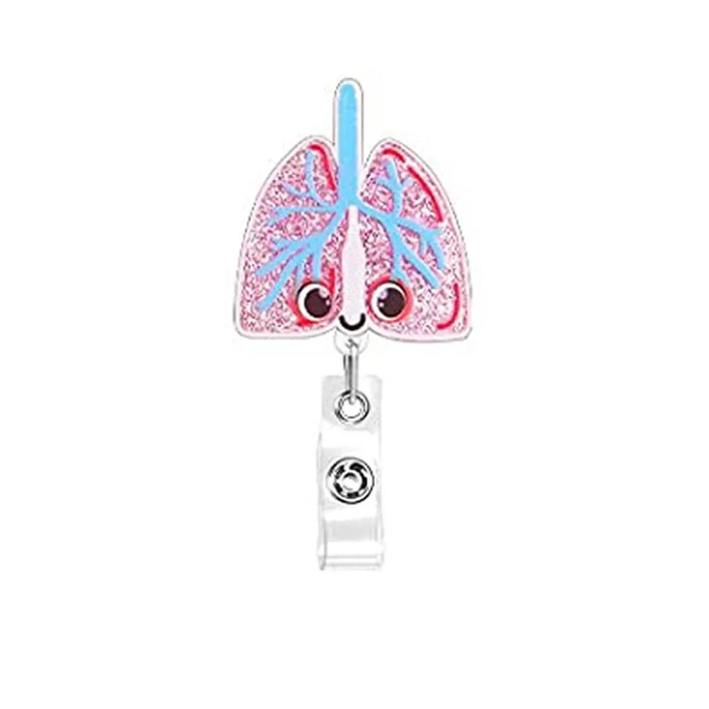 New Style Cute Cartoon Retractable Nurse Badge Reel Clip Badge Holder Students Doctor ID Card Holder Keychain Gift