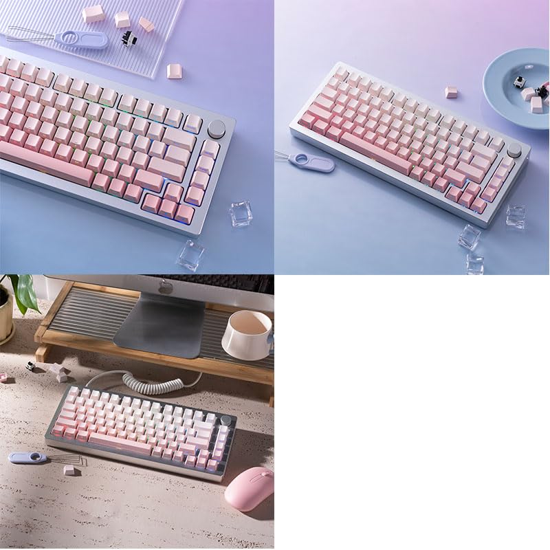 MonsGeek English Layout Wireless Akko V3 Piano Pro Switch Tenkeyless Mechanical Keyboard with Gasket Aluminum Compatible with Mac 6000mAh Battery