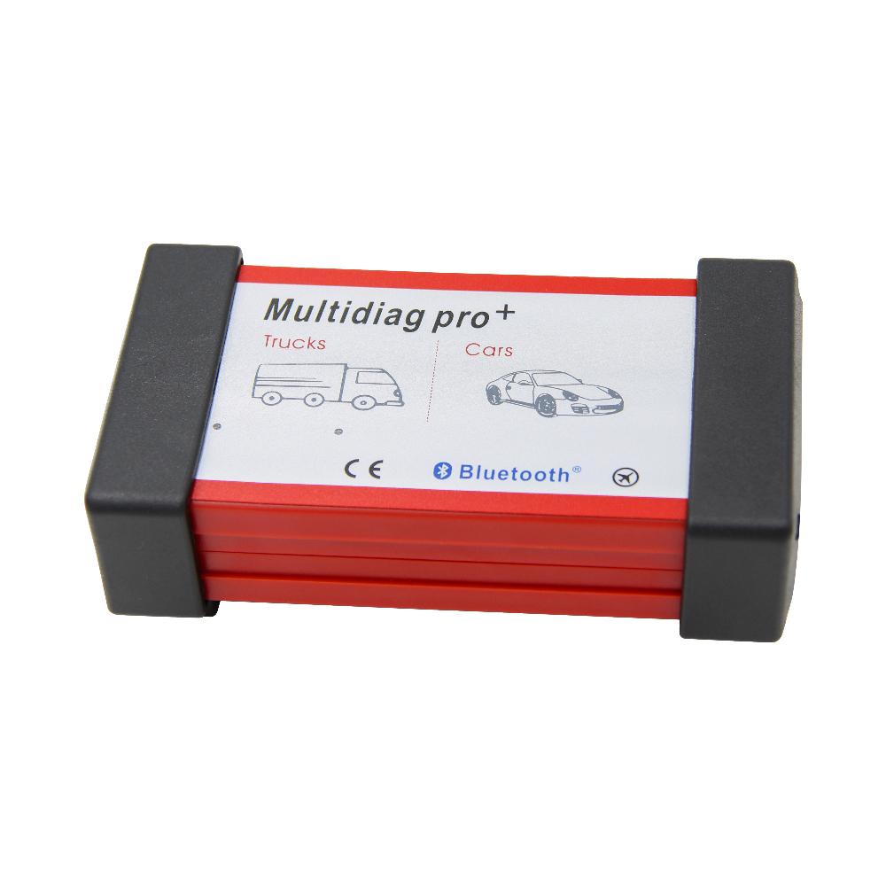 Multidiag Pro+ Scanner Diagnostico Auto E Camion | Interfaccia OBD2 Bluetooth Con 8 Cavi E Chiave NEC 2020/2023 | Supporta 47 Marche Auto E 37 Camion | Aggiornato - 2