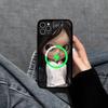 Dark Cute Girl Doll Art Magnetic Wireless Phone Case For IPhone 17 16 15 14 13 12 11 Pro Max Plus Mag Phone Cover