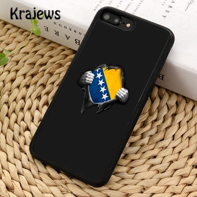 Krajews Flag of Bosnia and Herzegovina Phone Case For iPhone 14 5 SE 6s 7 8 Plus X XR XS 11 12 13 Pro Max Samsung S21 S22 Ultra