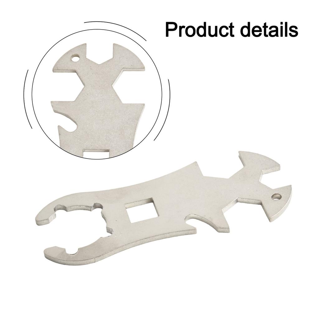 Klíč na plynové láhve kompatibilní s nejběžnějšími velikostmi od 13 mm do 19 mm