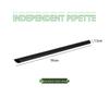 ZISIZ Individually Wrapped Black Thin Plastic Straws