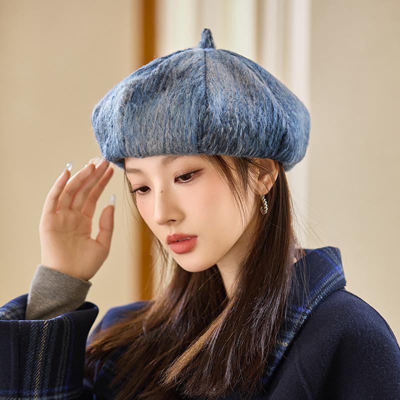 

Винтажный универсальный клетчатый берет осенне-зимняя шляпа женская высококлассная восьмиугольная шляпа теплая шляпа художника One Size