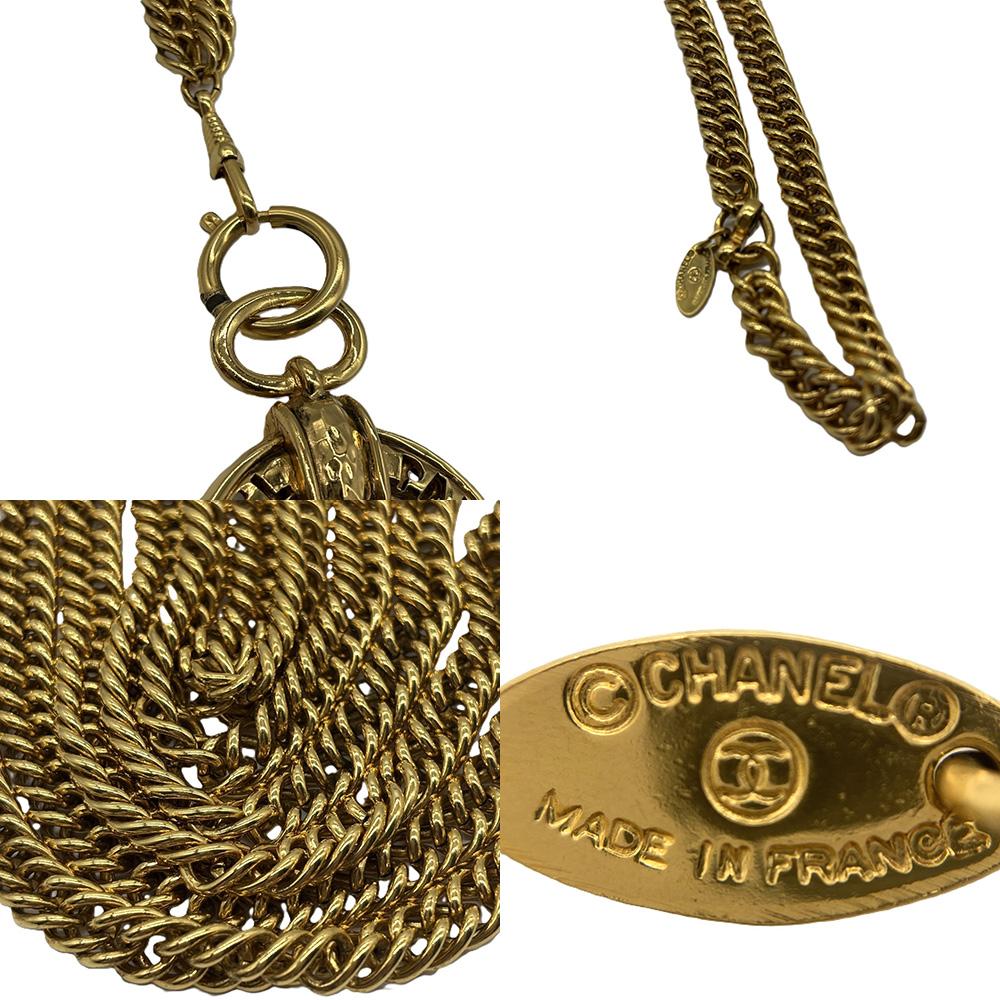 Used CHANELNecklace Gold Plated Unisex