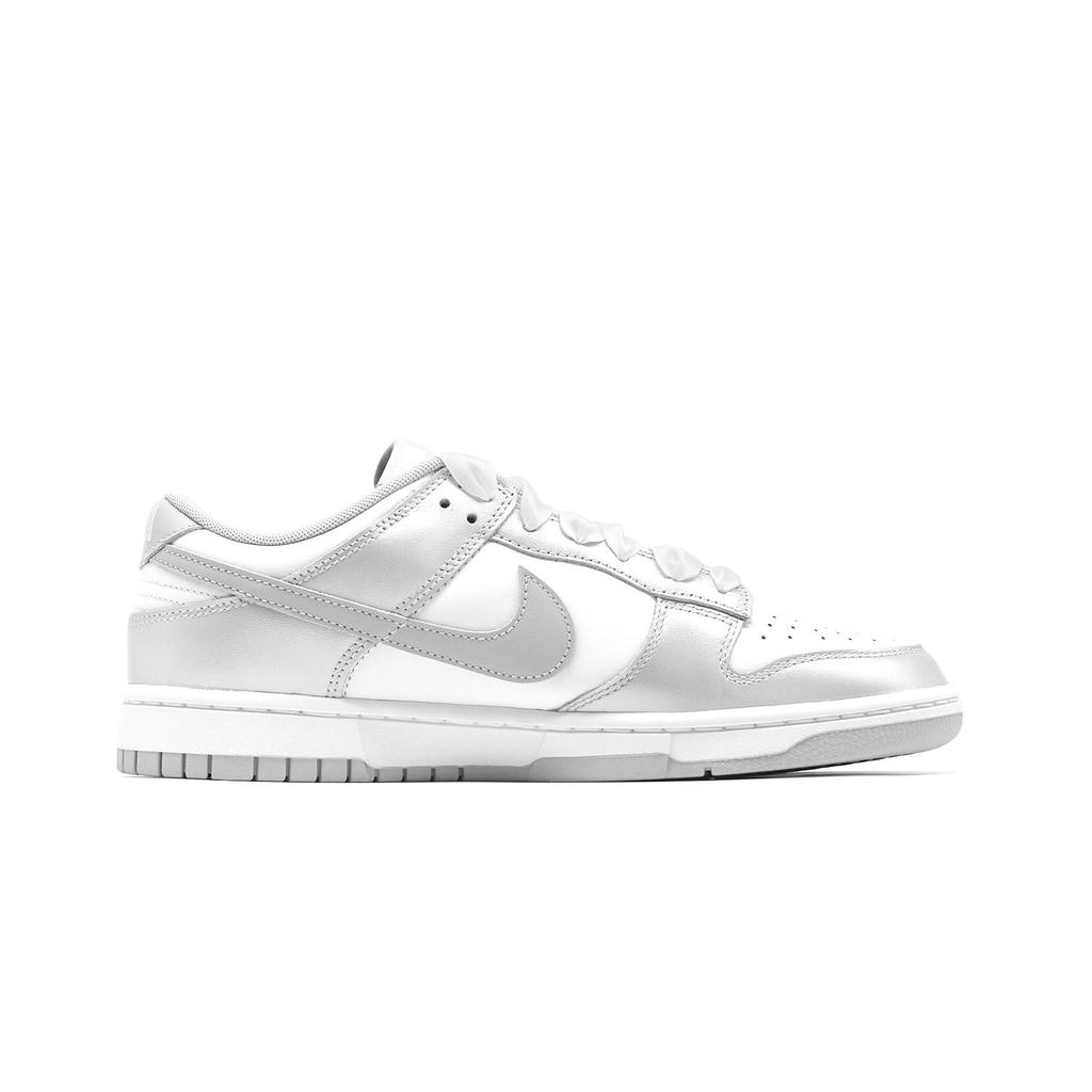 Nike Dunk Retro 'Grey Fog' Silver Ballet Low top Skateboard Shoes Men's Silver Gray White DD1391-103(Team140-)