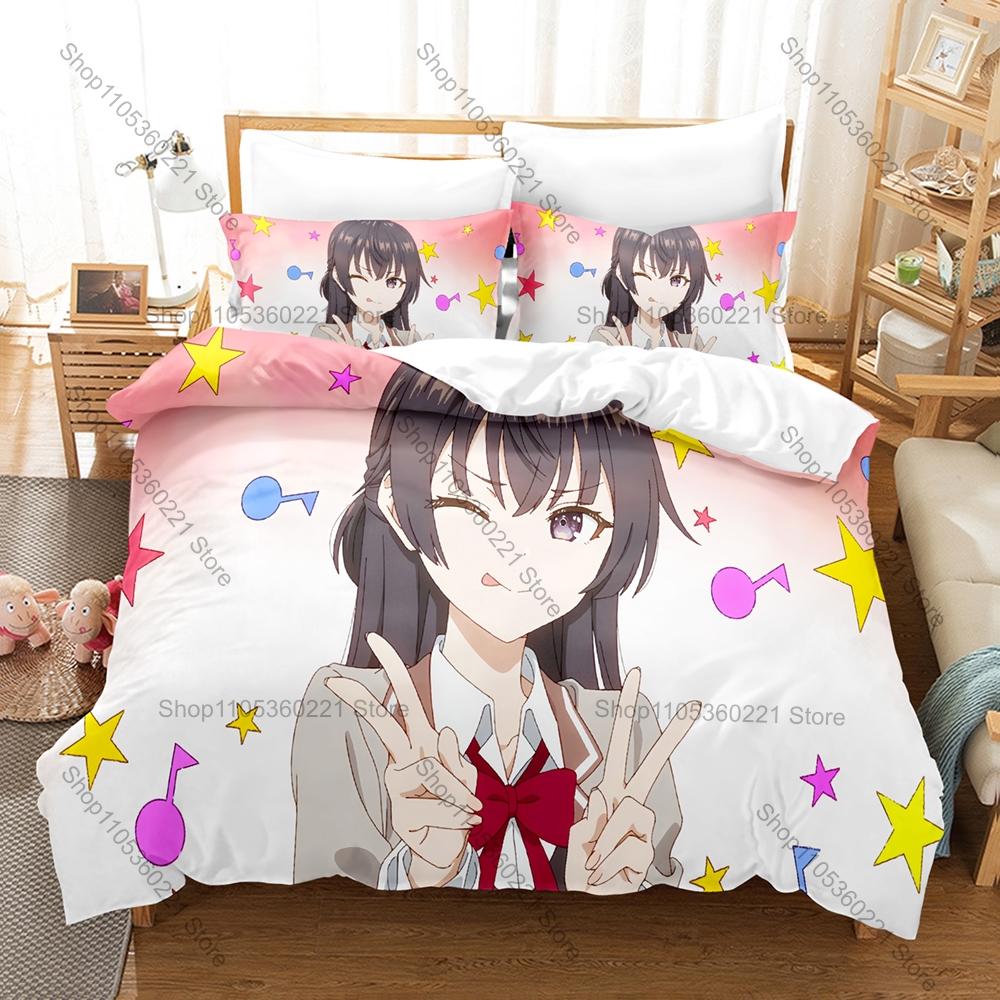 Cool Personality Alya Sometimes Hides Her Feelings in Russian Bedding Set New Soft Microfiber Anime Duvet Cover Pillowcase Home