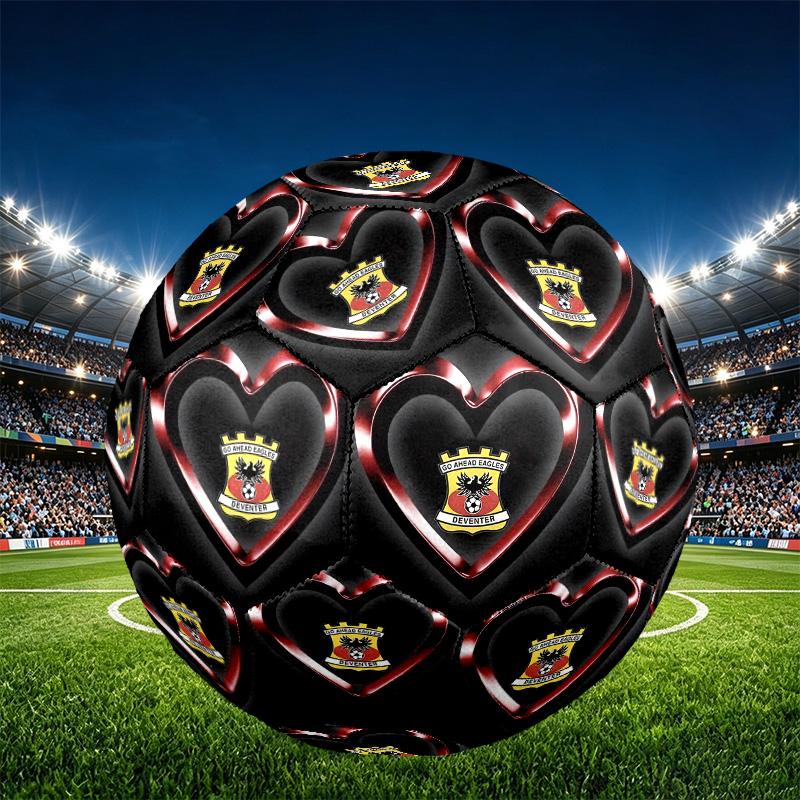 Go Ahead Eagles Print Size 5 Soccer Ball, PU Wear Resistant Football for Match Training and Daily Practice, Birthday Gift for Soccer Fans