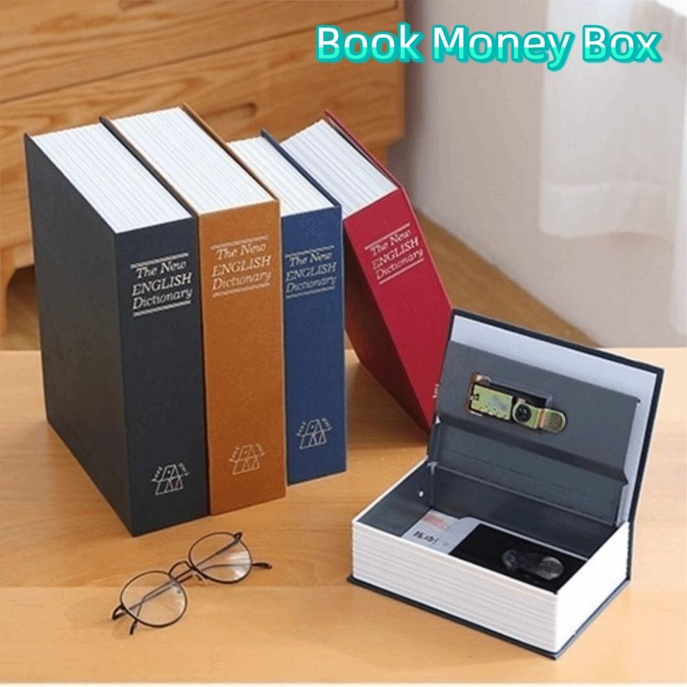 Simulation Piggy Bank with Lock Hollow Book Secret Safe Book Money Box  Valuables Storage