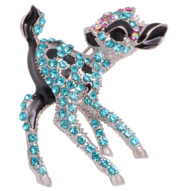 SKEDS Women Men Fashion Enamel Frog Owl Brooch Badges Crystal Animal Luxury Brooches For Women Accessories Clothing Coat Pins