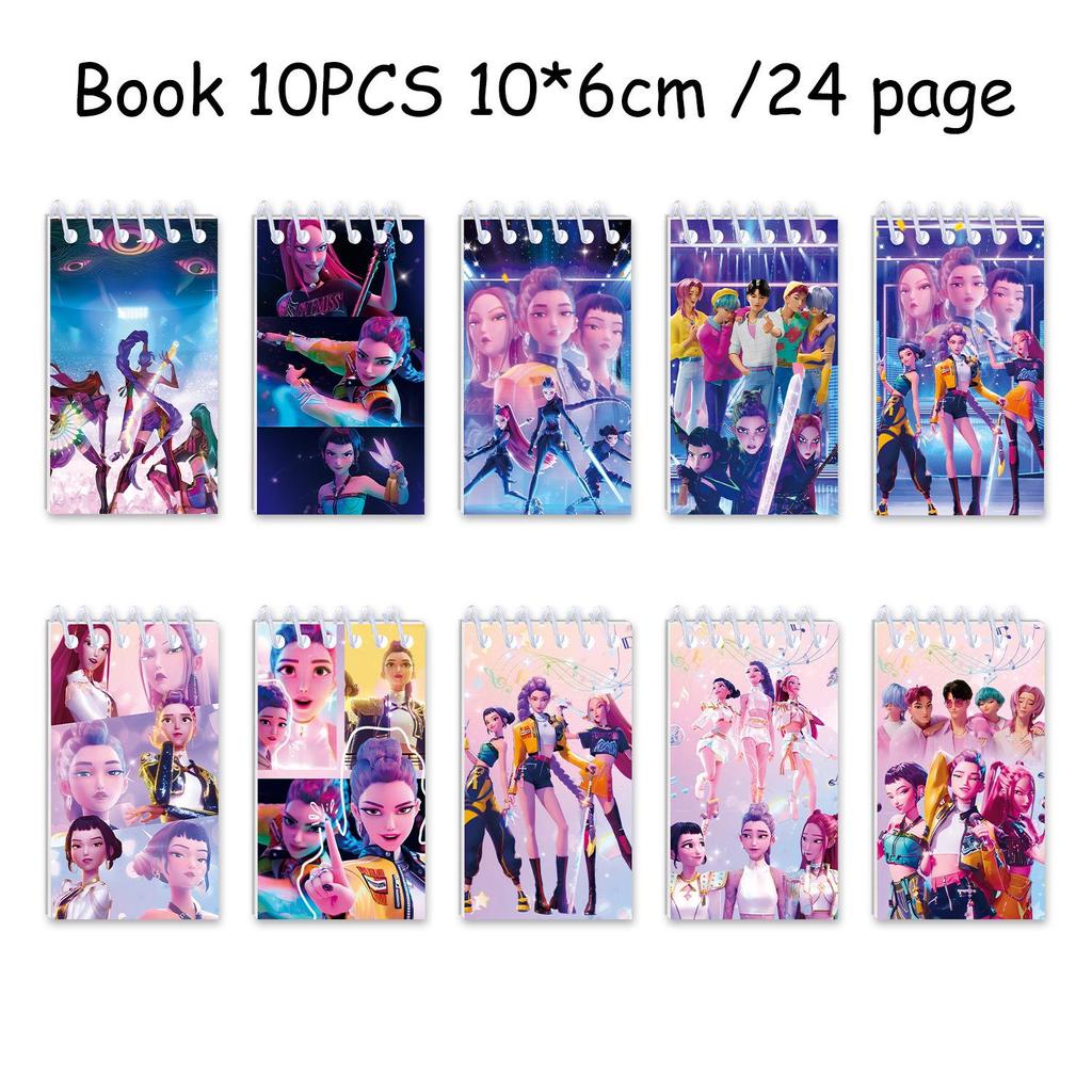 K-Pop Blue Witch Hunter Birthday Party Banner, Cake Toppers, and Balloon Set Decorations