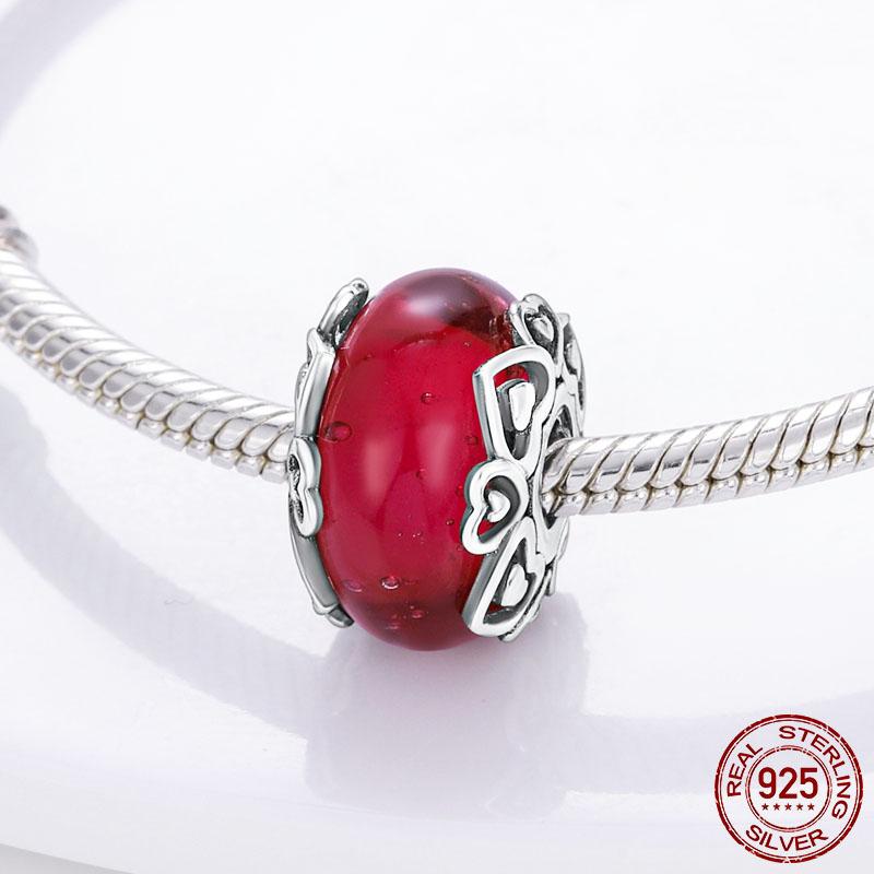 Breloque Charms Original Charms Fit Charmhub Bracelet Sterling Silver 925 Flamingo Balloon Cz Shape Pendant Silver 925 Jewelry
