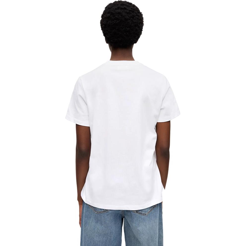 Ganni Ss25 Duck Print Round Neck Loose Short Sleeve T-Shirt Women T-Shirts Bright-White T4290-151
