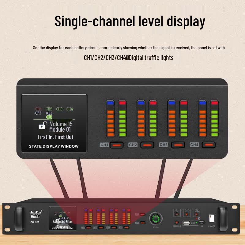Huidu QH-550 Professional Wireless Conference Microphone System (CN version)