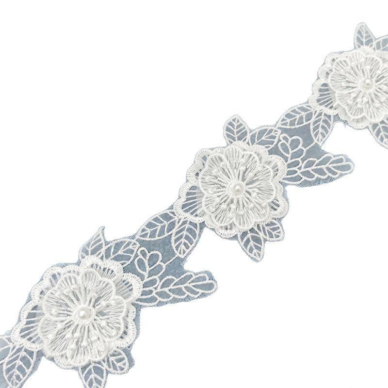 Lolita Three-Layer Embroidered Lace Beads Barcode Women'S Clothing Children'S Jewelry Diy Clothing Accessories