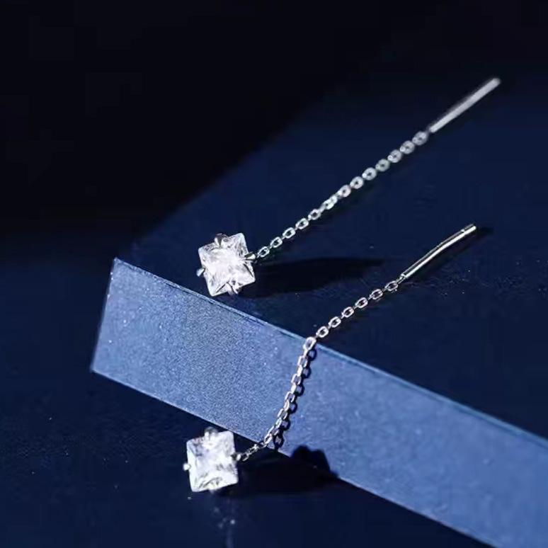 Europäische und Amerikanische Schwarze Tropfen Quaste Lange Ohrringe Neue Mode Party Luxus Accessoires Für Damen Temperament Schmuck