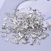 10/20/30/50/60/100pcs Antique Silver Color Animal Cat Charms For Jewelry Making Bulk Cartoon Pendant Handmade Keychain Materials