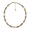 Elegant Tiger's Eye Beaded Necklace for Autumn and Winter