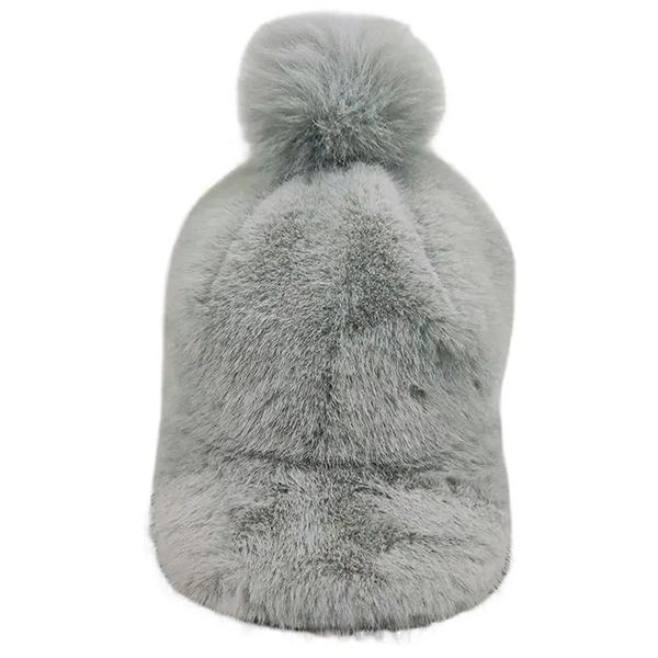 

WTEMPO Retro Elegant Warm Thickened Soft Solid Color Windproof Cold-proof Peaked Caps Women s Autumn Winter Casual Versatile Plush Baseball Caps 1pc серый