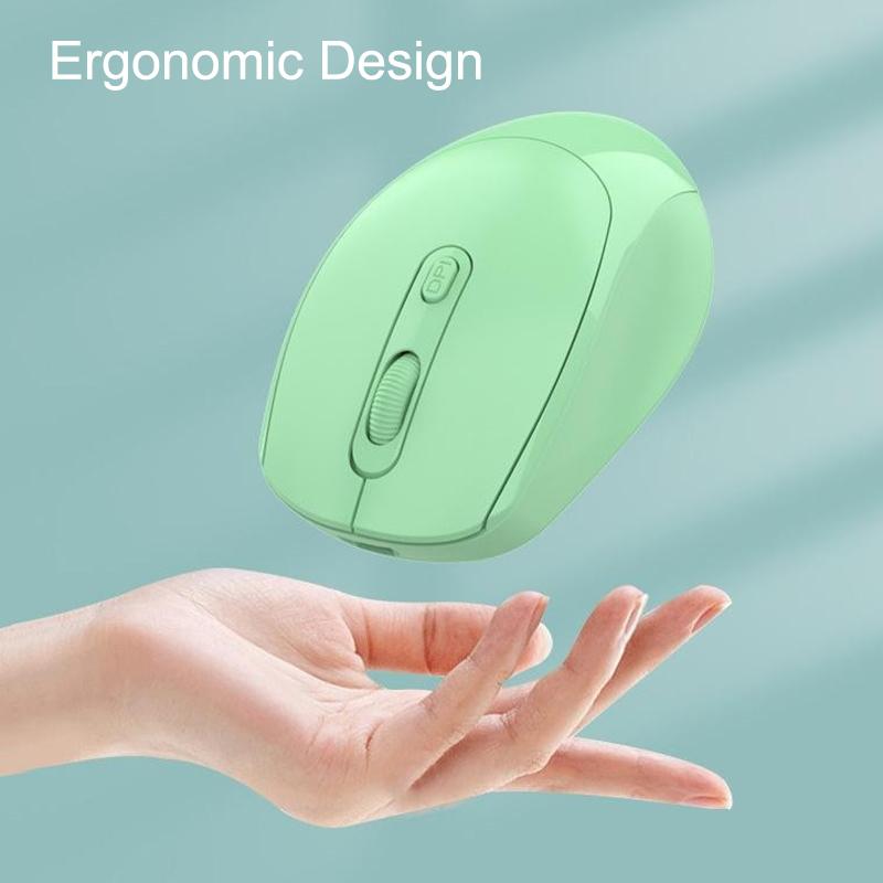Mouse Wireless USB Ricaricabile Bluetooth Silenzioso 2.4G Mouse da Gioco Ergonomico per Macbook Notebook PC Laptop Ufficio