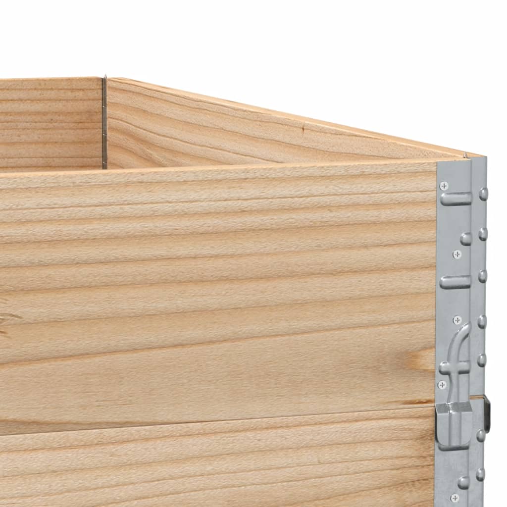 Pallet Top Frame Set 3 Pcs 100x100 Cm Solid Pine Wood