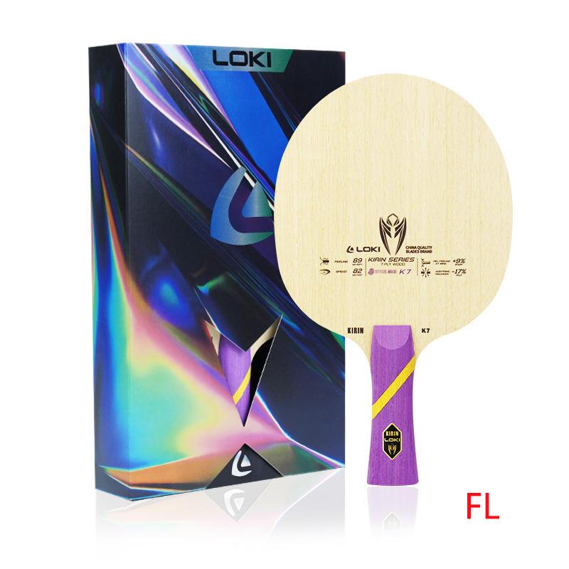Raqueta de tenis de mesa LOKI original Pala de ping pong KIRIN K5 K6 K7(5Madera/7Madera) Hoja de ataque rápido