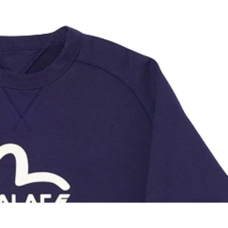 Palace Evisu Co-Branded Reversible Crew Neck Sweatshirt Unisex Tops Blue PAL-SS20-010