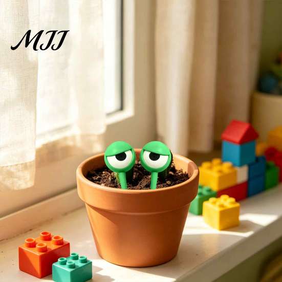 Reusable Planter Stakes 3D Printed Funny Eye Plant Stakes, Cartoon Garden Stake, Whimsical Indoor Fun Art for Potted Flowers Decor, Novelty Flower Pot