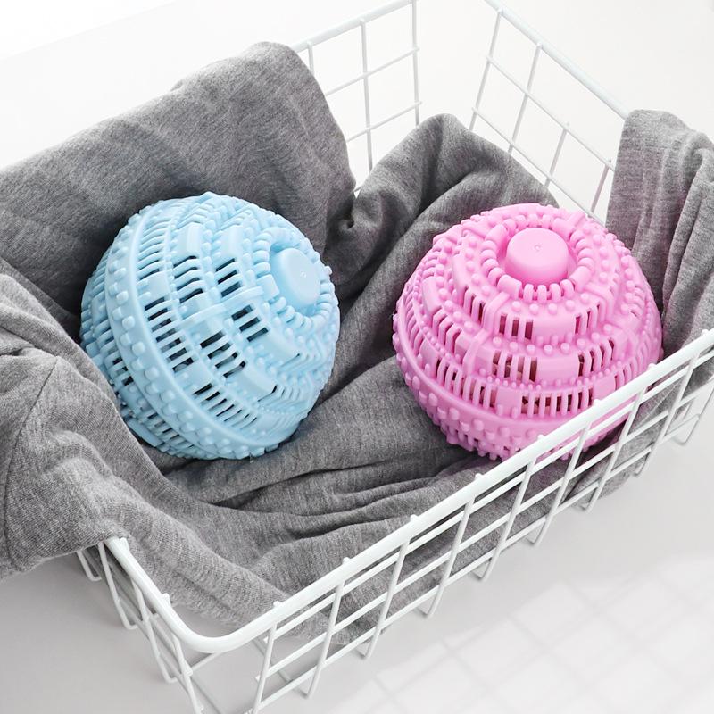 Large Laundry Ball: Scented, Anti-Tangle, Stain-Removal, Gentle On Clothes, Elastic, with Ceramic Particles