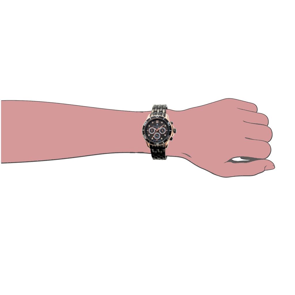 Salvatore Marra Solar Analog Quartz Limited Edition Men's Radio-Controlled Watch, Movement, Waterproof, PGBK,