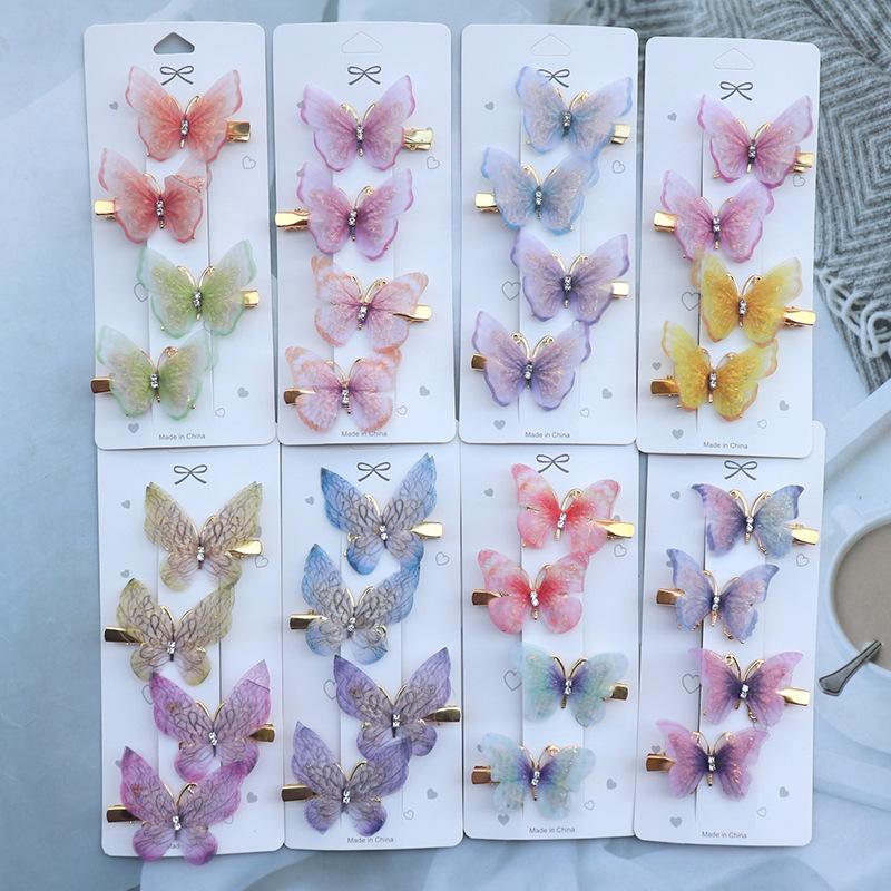 Princess Fairy Butterfly Hair Clips – Cute Children's Hair Accessories, Bangs & Side Clips