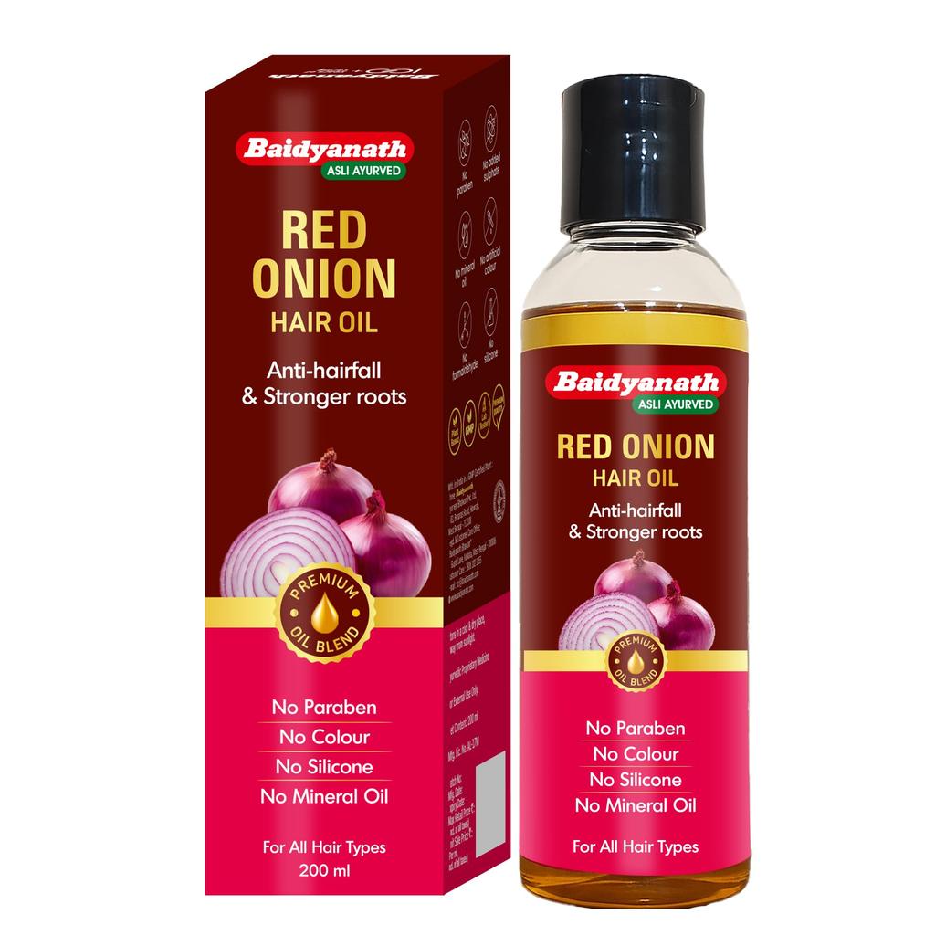 Baidyanath Red Onion Hair Oil 200ml | Anti Hair Fall & Hair Growth Oil