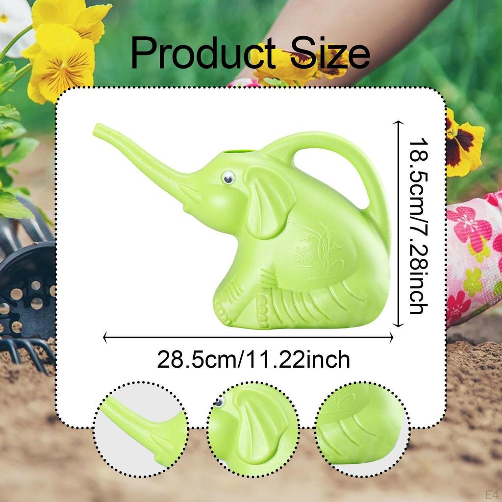 Elefant Gießkanne Garten Wasser Langer Ausguss 1500ml Tragbarer Griff Gartenwerkzeug Topf