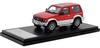Hi Story 143 Mitsubishi Pajero METALTOP WIDE XR-II (1991) Venus RedGrace Silver Finished Model