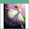 5d Diamond Painting Diy Portrait Full Round Diamond Embroidery Full Display Dance Cross Stitch