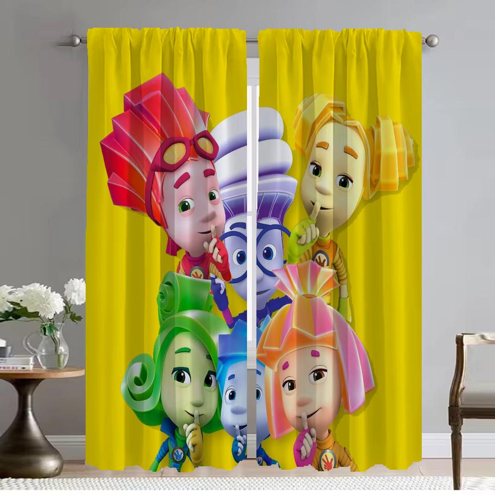 

Fixies Элегантные шторы для комнаты для камеры, занавески на окна, украшения на Хэллоуин, затемняющие шторы, 2 шт., перегородка для дома W50xH70cmx2pcs-CL