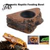 Dual Feeding Bowl for Reptiles Magnetic Reptile Ledge Hanging Small Animals Food Water Dish Secure Tank Feeder Levitation Gecko Lizards Tree