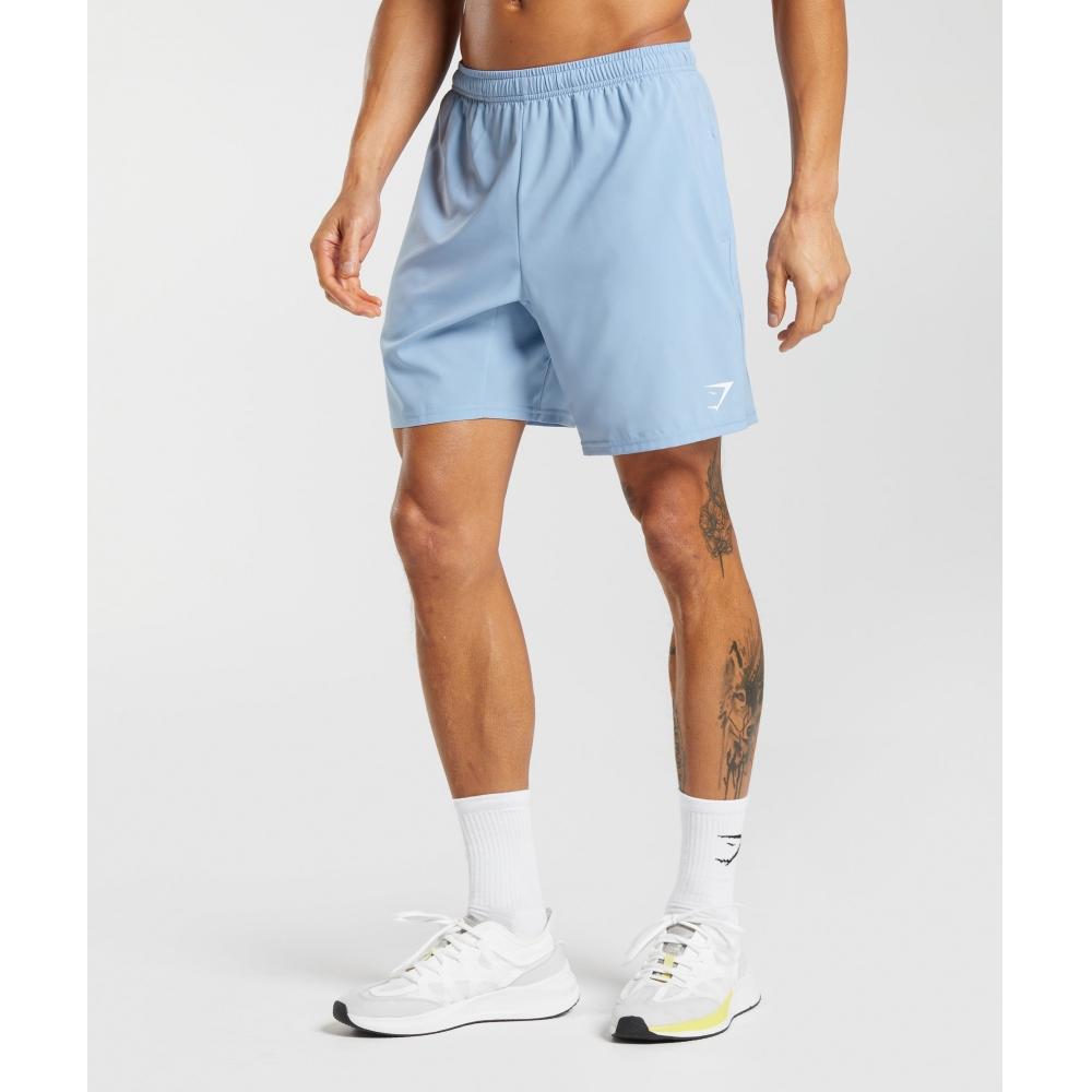 

Шорты GYMSHARK прибытия 7 озоновый синий A2A1L UBZ1 3XL