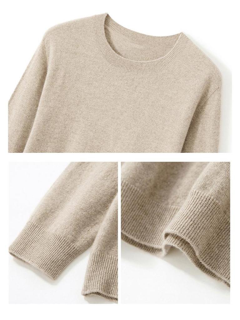 Herren Kaschmir Rundhals-Pullover: Vielseitiger Herbst/Winter Strickpullover