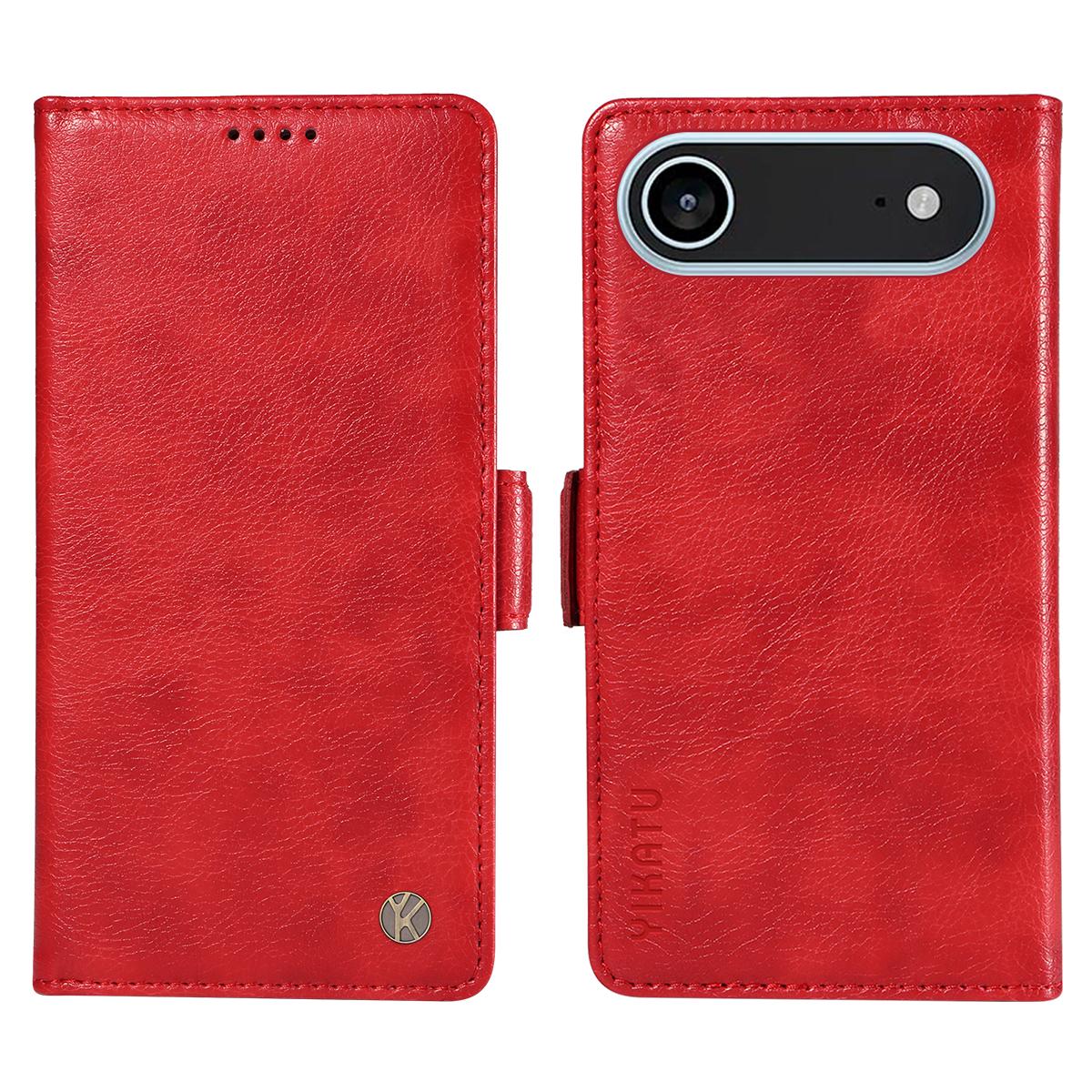 For iPhone Air Case YIKATU YK-007 Litchi Texture PU Leather Wallet Phone Cover C