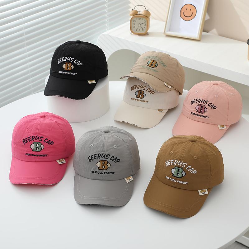 Children's Hat Spring and Autumn Girls Baseball Cap New Girls Baseball Cap Baby Sunscreen Hat Boys Sun Visor