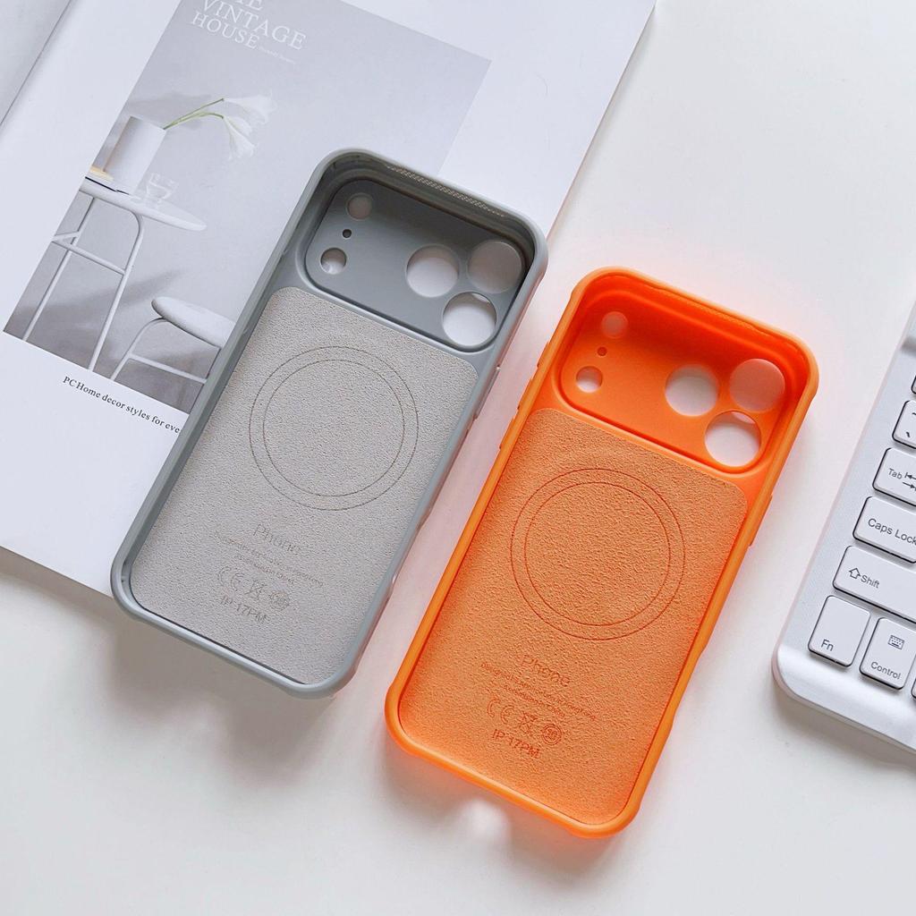 iPhone 17 Pro Max Color-Block Heat Dissipation Magnetic Case, Skin-Feel Matte Anti-Fall Protective Cover