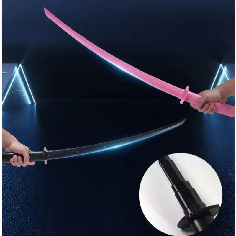 3D Printed Samurai Retractable Sword Plaything Telescopickatana Relaxation Plaything Cosplay Prop  Stress Ease Fidget Toy For Kid Adult