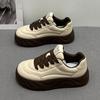 2025 spring and autumn new muffin sole women's versatile height increase sports and leisure bread shoes platform trend fashion board shoes