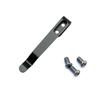 Stainless Steel Back Clip for Pocket Knife Waist Clip Folding Knives Handle DIY Make Accessories Parts with 3pcs Screws