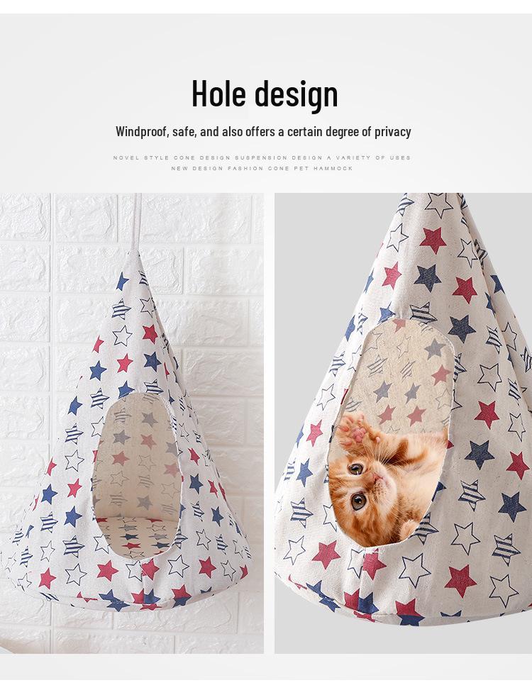 Breathable Cat Hammock Hanging Basket Bed