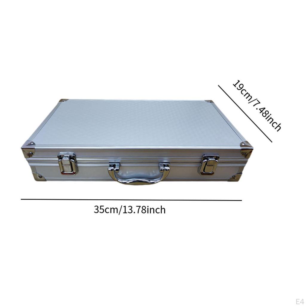 Carry Case Handheld Mic Storage Organizer Box With Handle Aluminum Alloy Suitable for