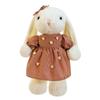 Bunny Cartoon Coffee Plush Toy Stuffed Doll Dress Little Rabbit Gift Holiday